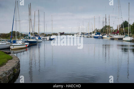 Exeter Ship Canal in der Nähe von Turf Lock, Devon, UK Stockfoto