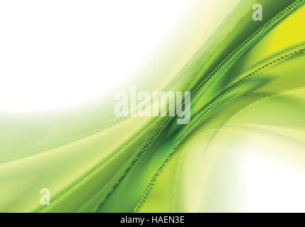 Zusammenfassung Hintergrund, grünen Wellenlinien, Vektor-illustration Stock Vektor