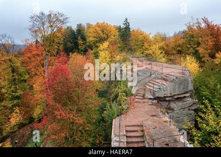 ELSASS-SCHLÖSSER-ROUTE, BAS-RHIN (67), FRANKREICH Stockfoto