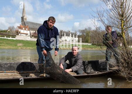 CHRISTOPHE HEU, KÜCHENCHEF BEI DER MICHELIN-STERNE RESTAURANT LA MAISON D ' A COTE, MONTLIVAULT, (41) LOIR-ET-CHER, CENTRE, FRANKREICH Stockfoto