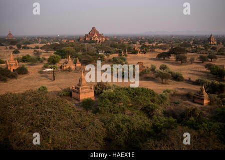 Tempel von Bagan historische Ortsbild, Myanmar. Stockfoto