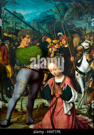 Martyrium der Heiligen Katharina von Jan Provoost, ca. 1503, Groeningemuseum, Brügge, West-Flandern, Belgien, Europa Stockfoto