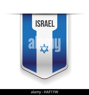 Israel-Flagge-Band-Vektor Stock Vektor