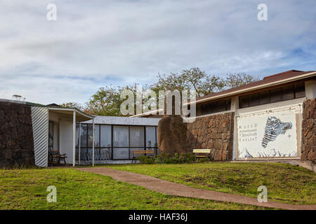 Anthropologische Museum, das Museo Antropologico Padre Sebastian Englert, Osterinsel Stockfoto