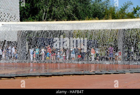 Jardim da Agua, Wasser Garten, Oceanario de Lisboa, Lissabon, Ozeanarium, Parque Das Nacoes, Nation Park, Lisboa, Lissabon, Portugal Stockfoto