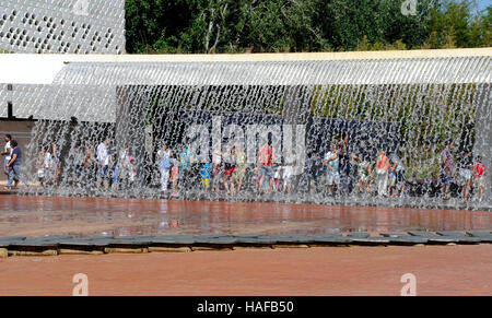 Jardim da Agua, Wasser Garten, Oceanario de Lisboa, Lissabon, Ozeanarium, Parque Das Nacoes, Nation Park, Lisboa, Lissabon, Portugal Stockfoto