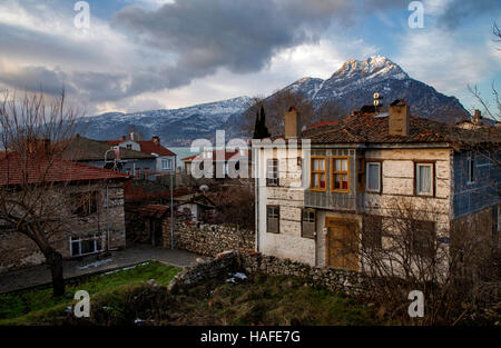 Antiken griechischen Siedlung in der Provinz Isparta, die auf der Halbinsel von Egirdir See befindet. Stockfoto