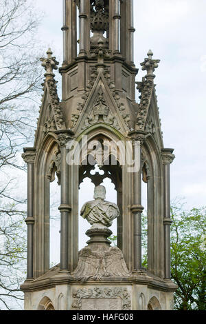 Deutschland, Nordrhein-Westfalen, Kreis Mettmann, Wülfrath, Aprath, Kaiser-Wilhelm-Denkmal Beim Schloss Aprath Stockfoto