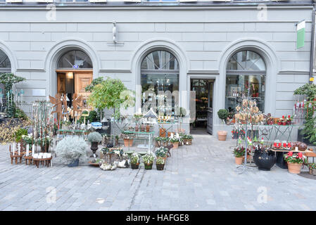 St. Gallen, Schweiz - 23. November 2016: Blumenladen von St. Gallen in der Schweiz Stockfoto