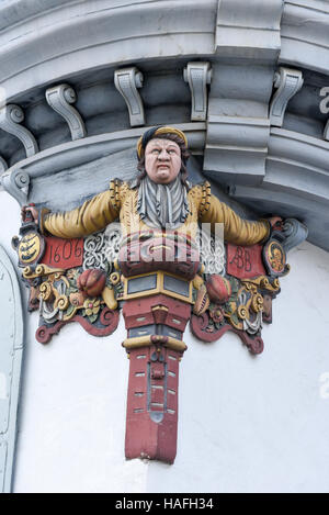 St. Gallen, Schweiz - 23. November 2016: Statue an der alten St. Gallen in der Schweiz Stockfoto