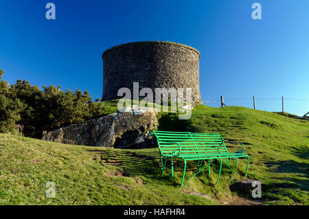 Turm als "Billy Wynt" auf der Oberseite Y Graig hill, Llantrisant, Rhondda Cynon Taf, South Wales bekannt. Stockfoto