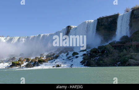 Kanadische Seite der Niagara Fälle Stockfoto