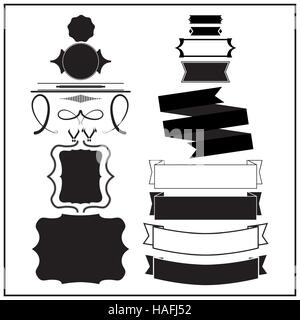 Satz von Elementen-Vintage-design Stock Vektor