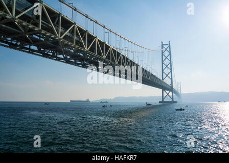 Akashi-Kaikyo-Brücke Hyogo Japan Stockfoto