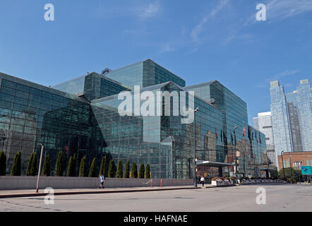 Die Jacob K. Javits Convention Center (Javits Center) in Teufels Küche, Manhattan, New York City, Vereinigte Staaten von Amerika. Stockfoto