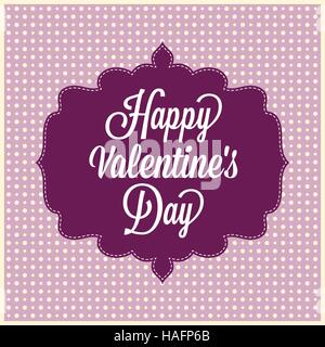 Happy Valentinstag - typografische Hintergrund. Vintage-Stil Stock Vektor