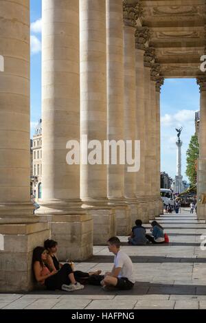 ABBILDUNG DER STADT BORDEAUX, (33) GIRONDE, AQUITAINE, FRANKREICH Stockfoto