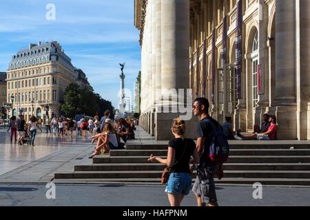 ABBILDUNG DER STADT BORDEAUX, (33) GIRONDE, AQUITAINE, FRANKREICH Stockfoto