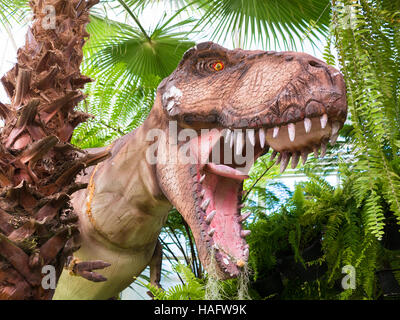 Dinosaurier-Statue im Pelaplean, Buriram Thailand Stockfoto