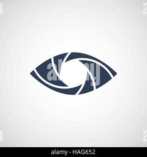 Auge Shutter Vektor-Logo Design-Vorlage Stock Vektor