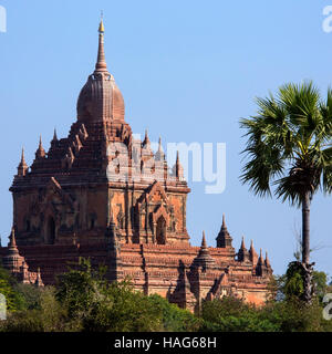 Sulamani-Tempel in der antiken Stadt Bagan in Myanmar (Burma). Stockfoto