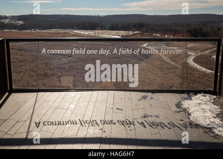 Shanksville, Pennsylvania - Komplex am Flight 93 National Memorial Visitor Center. Stockfoto