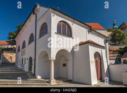 Oberen Synagoge auf Ulice Husova in Mikulov, Mähren, Tschechien Stockfoto
