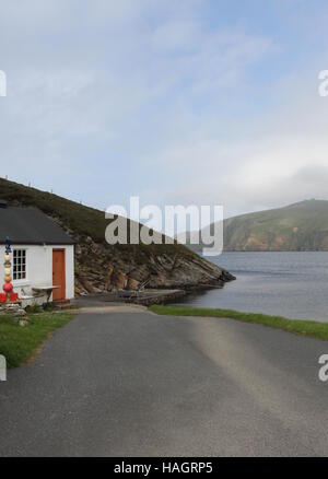 Anzeigen von Saxa vord über burra Firth von fiska Wick unst Shetland Schottland juni 2014 Stockfoto