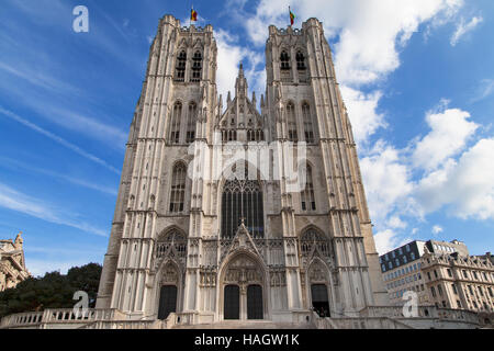 Kathedrale St. Michael und St. Gudula in Brüssel, Belgien. Stockfoto