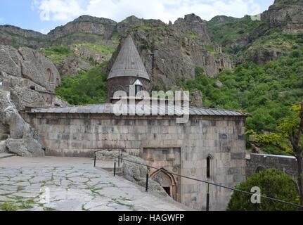 Geghard ist ein mittelalterliches Kloster in Armenien Stockfoto