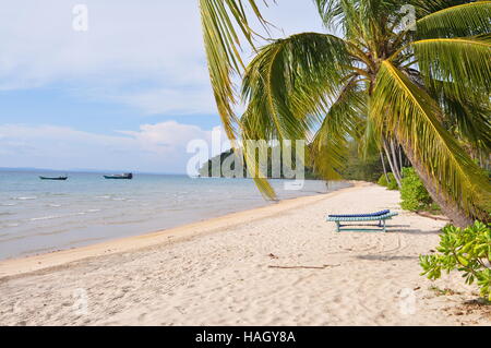 Einsamer Strand, Koh Rong, Inselparadies, Kambodscha Stockfoto