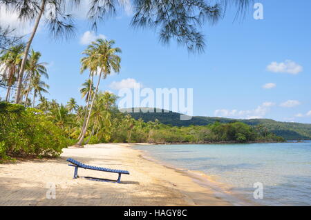 Einsamer Strand, Koh Rong, Inselparadies, Kambodscha Stockfoto