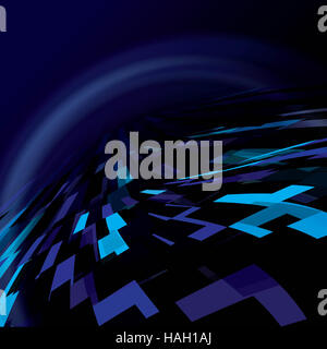 Abstrakt blau Technologie Signale Übertragung Hintergrund Stockfoto