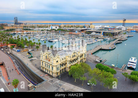 Luftaufnahme von Barcelona Stockfoto