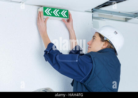 das Signal auf dem Flur Stockfoto