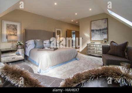 Innere des Luxus-Haus in England Stockfoto