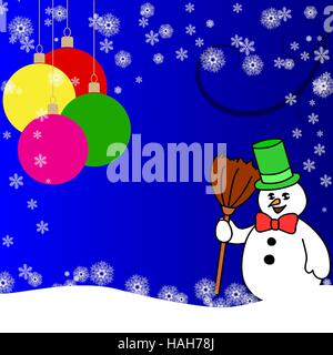 Christmas Greeting Card Merry Christmas Schriftzug, Vektor-illustration Stock Vektor