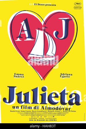 Julieta Jahr: 2016 Spanien Regisseur: Pedro Almodovar Movie Poster (It) Stockfoto