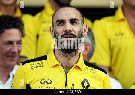 Cyril Abiteboul Renault Sport F1 Managing Director beim Grand Prix von Abu Dhabi auf dem Yas Marina Circuit, Abu Dhabi. DRÜCKEN SIE VERBANDSFOTO. Bilddatum: Sonntag, 27. November 2016. Siehe PA Story AUTO Abu Dhabi. Bildnachweis sollte lauten: David Davies/PA Wire. Stockfoto