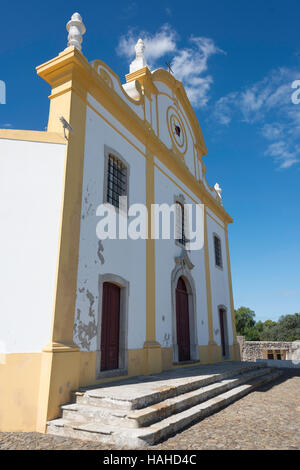 Kirche von Our Lady of Grace (Igreja de Nossa Senhora da Graca) bei Sagres Festung, Algarve, Portugal Stockfoto