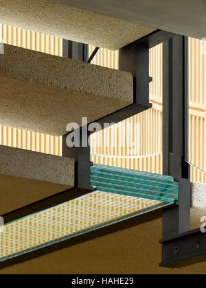 Treppe-Detail im Privathaus. Architektonische Lager, verschiedene, Vereinigtes Königreich. Architekt: n/a, 2016. Stockfoto