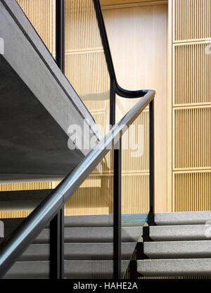 Treppe-Detail im Privathaus. Architektonische Lager, verschiedene, Vereinigtes Königreich. Architekt: n/a, 2016. Stockfoto