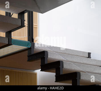 Treppe-Detail im Privathaus. Architektonische Lager, verschiedene, Vereinigtes Königreich. Architekt: n/a, 2016. Stockfoto