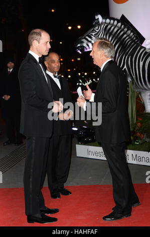 Der Duke of Cambridge besucht die Tusk Conservation Awards im Victoria and Albert Museum in London. Stockfoto