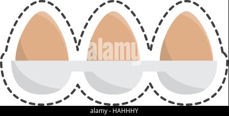 Frischeier isolierten Symbol Vektor-Illustration-design Stock Vektor