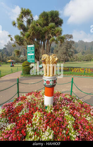 Regierung botanischen Gärten, Ooty, in Udhagamandalam, in der Nähe von Coimbatore(Ooty), Tamil Nadu state, Indien im Jahre 1848 angelegt. Stockfoto