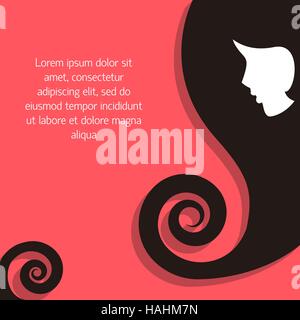 Haarsträhne Vektor-illustration Stock Vektor