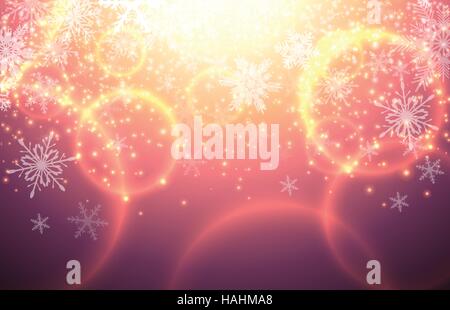 Weihnachten Hintergrund magische Lichter, abstrakte Vektor-illustration Stock Vektor