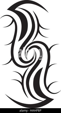 Ethnische Tribal Tattoo Symbol Vektor-Illustration-design Stock Vektor