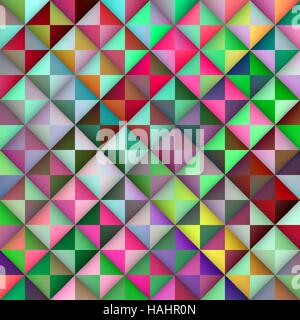 Vektor nahtlose Multicolor Farbverlauf Dreieck Fliesen geometrischen Muster Stock Vektor